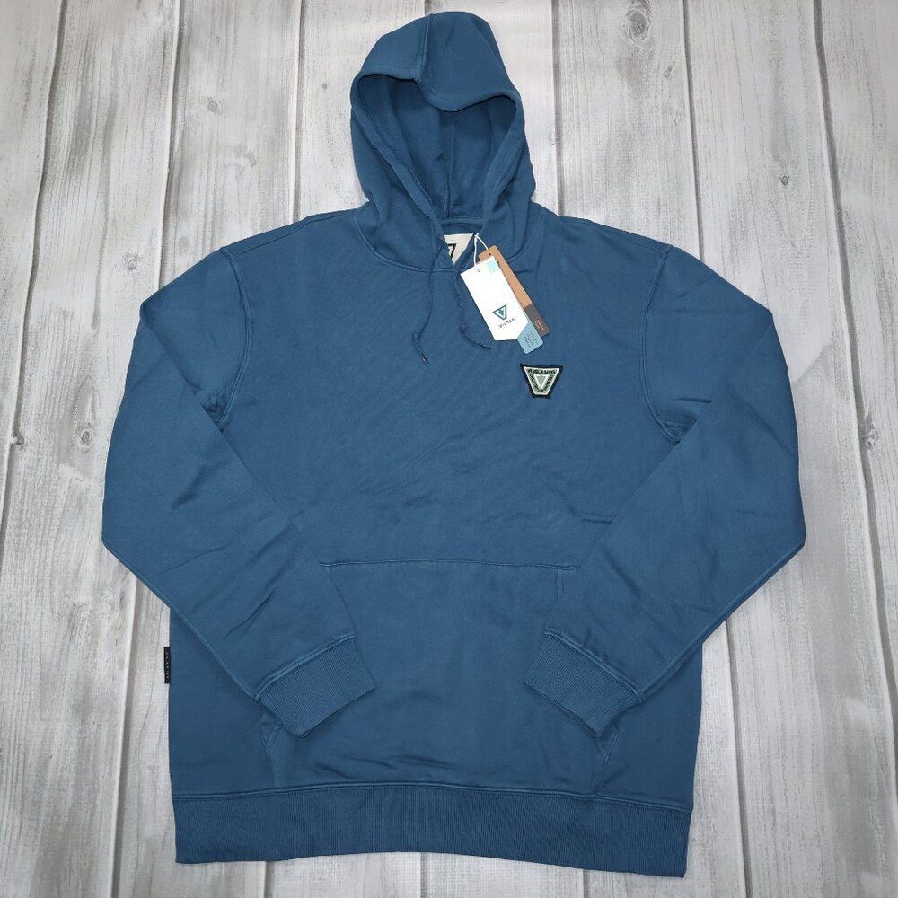 NEW VISSLA Solid Sets Eco Po Hoodie - Men's